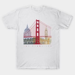 San Francisco skyline poster T-Shirt